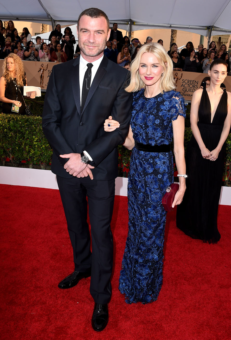 Liev Schreiber y Naomi Watts en la alfombra roja de los SAG Awards 2016