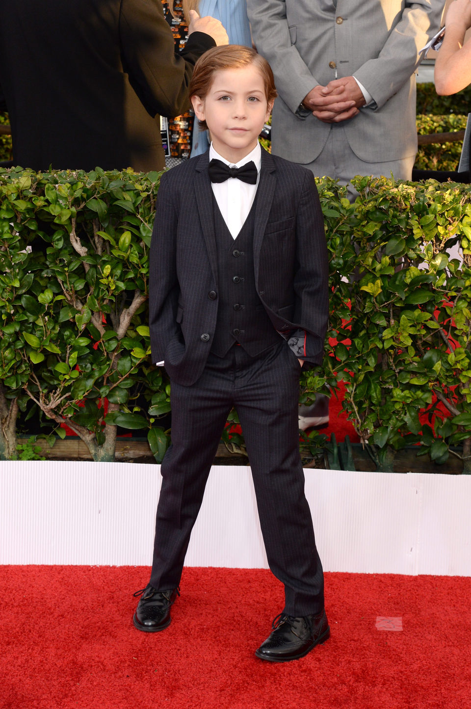 Jacob Tremblay en la alfombra roja de los SAG Awards 2016