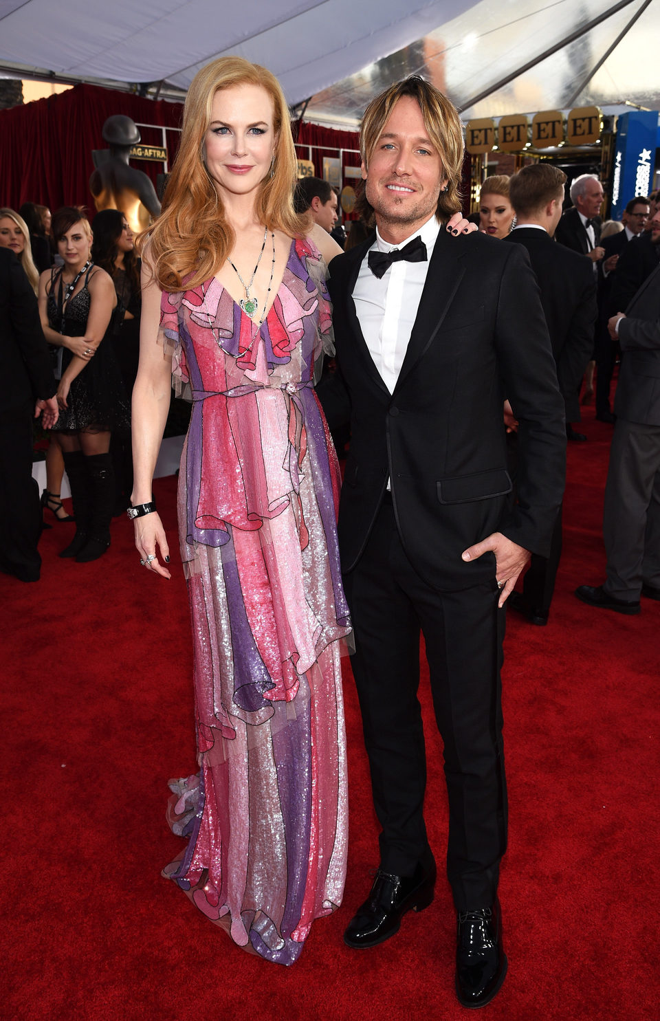 Nicole Kidman y Keith Urban en la alfombra roja de los SAG Awards 2016