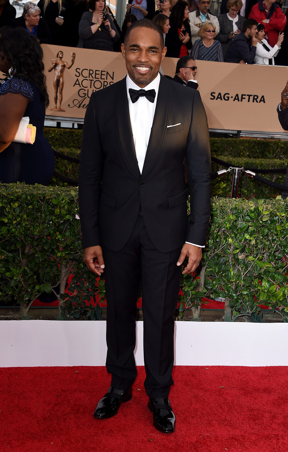 Jason George en la alfombra roja de los SAG Awards 2016