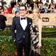 Ty Burrell y Holly Burrell en la alfombra roja de los SAG Awards 2016