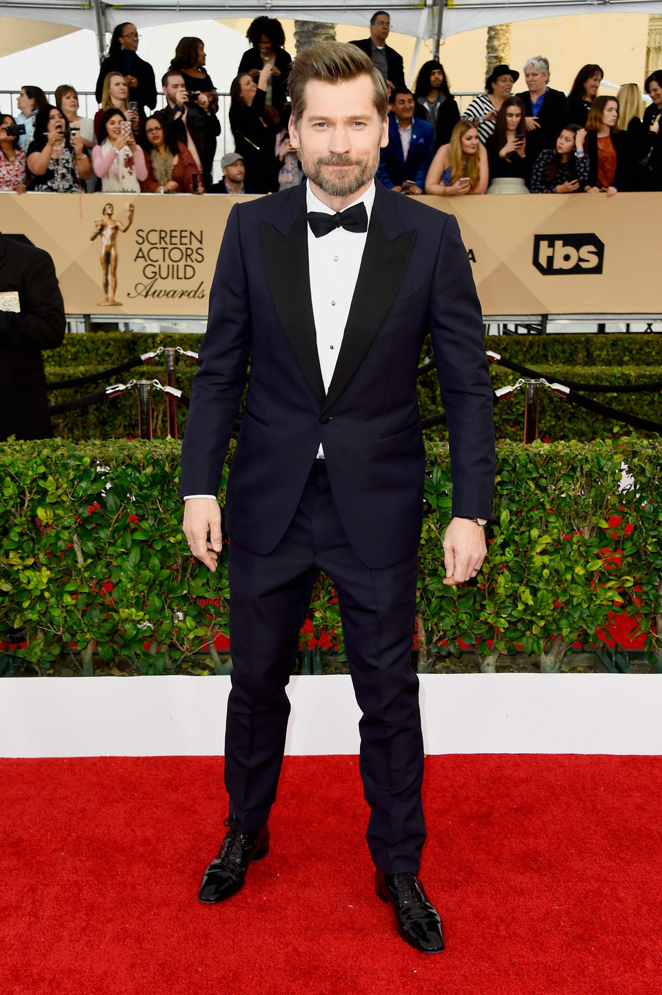 Nikolaj Coster-Waldau en la alfombra roja de los SAG Awards 2016