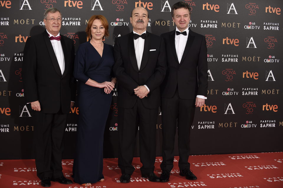 Gracia Querejeta y Antonio Resines en los premios Goya 2016