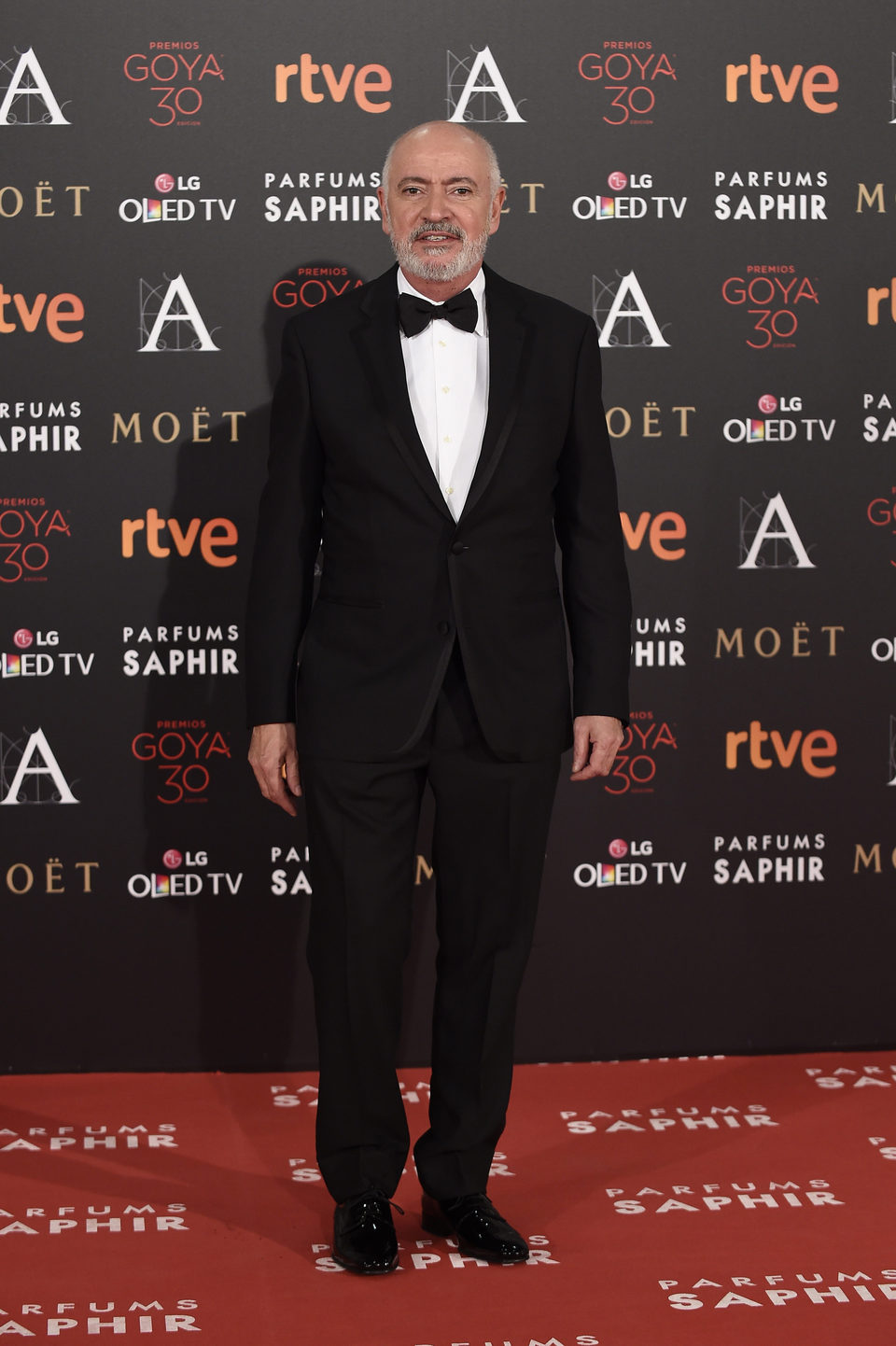 Juan Luis Iborra en la alfombra roja de los Premios Goya 2016