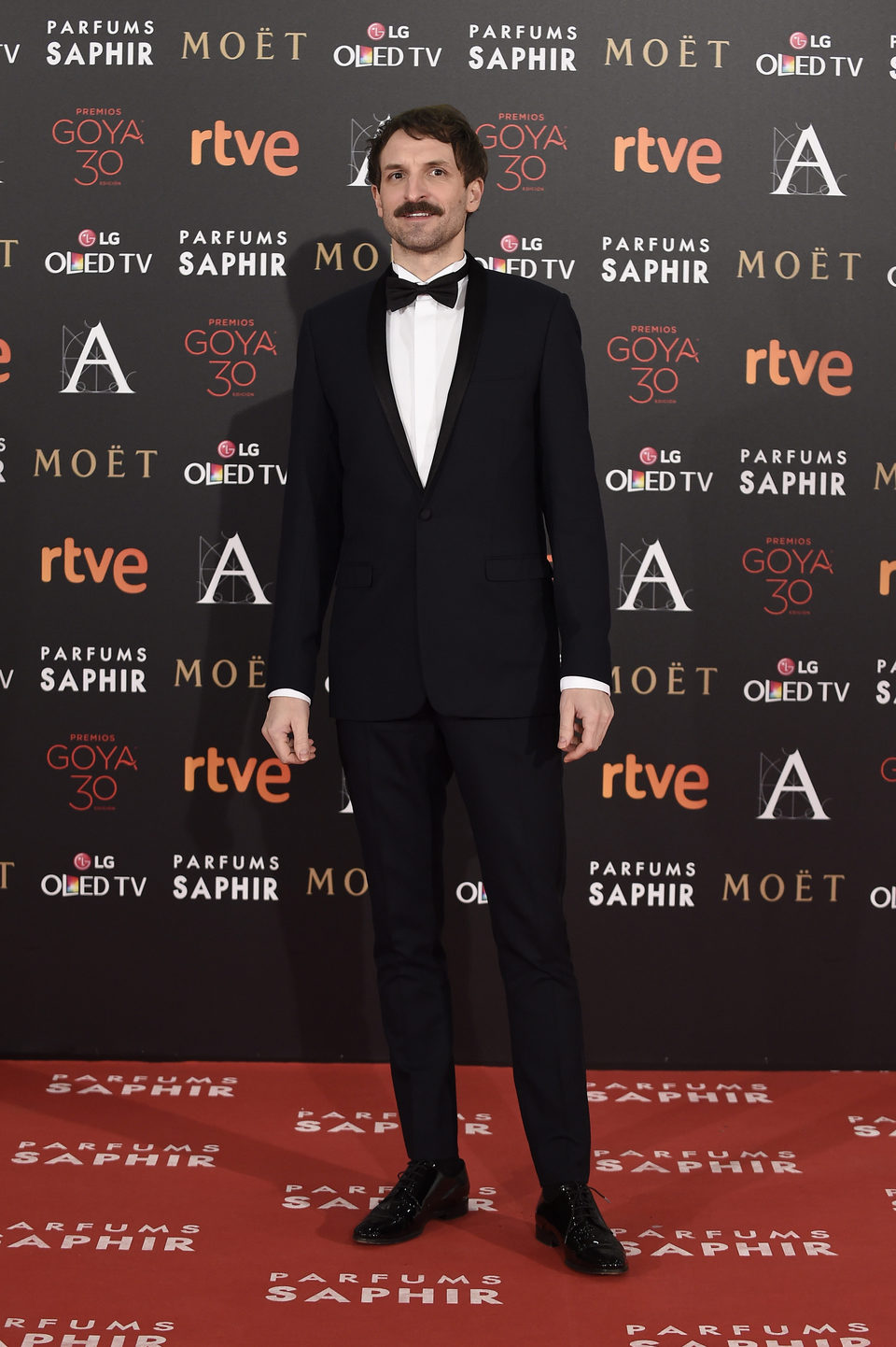 Julián Villagrán en la alfombra roja de los Premios Goya 2016