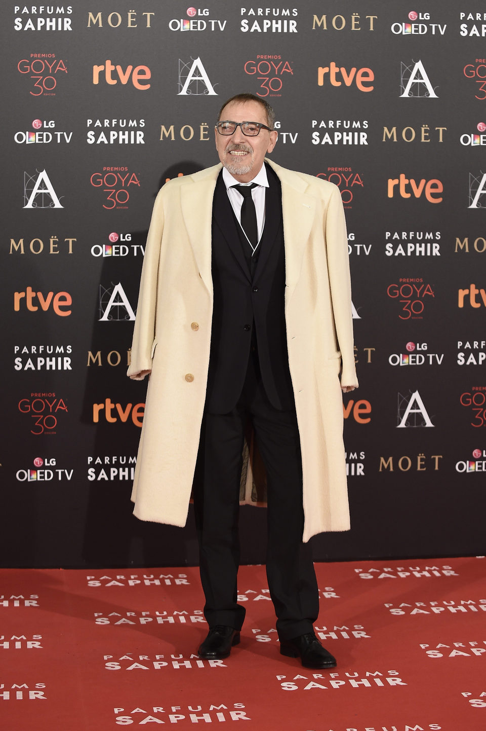 Enrique Villén en la alfombra roja de los Premios Goya 2016