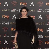 Elvira Mínguez en la alfombra de los Premios Goya 2016