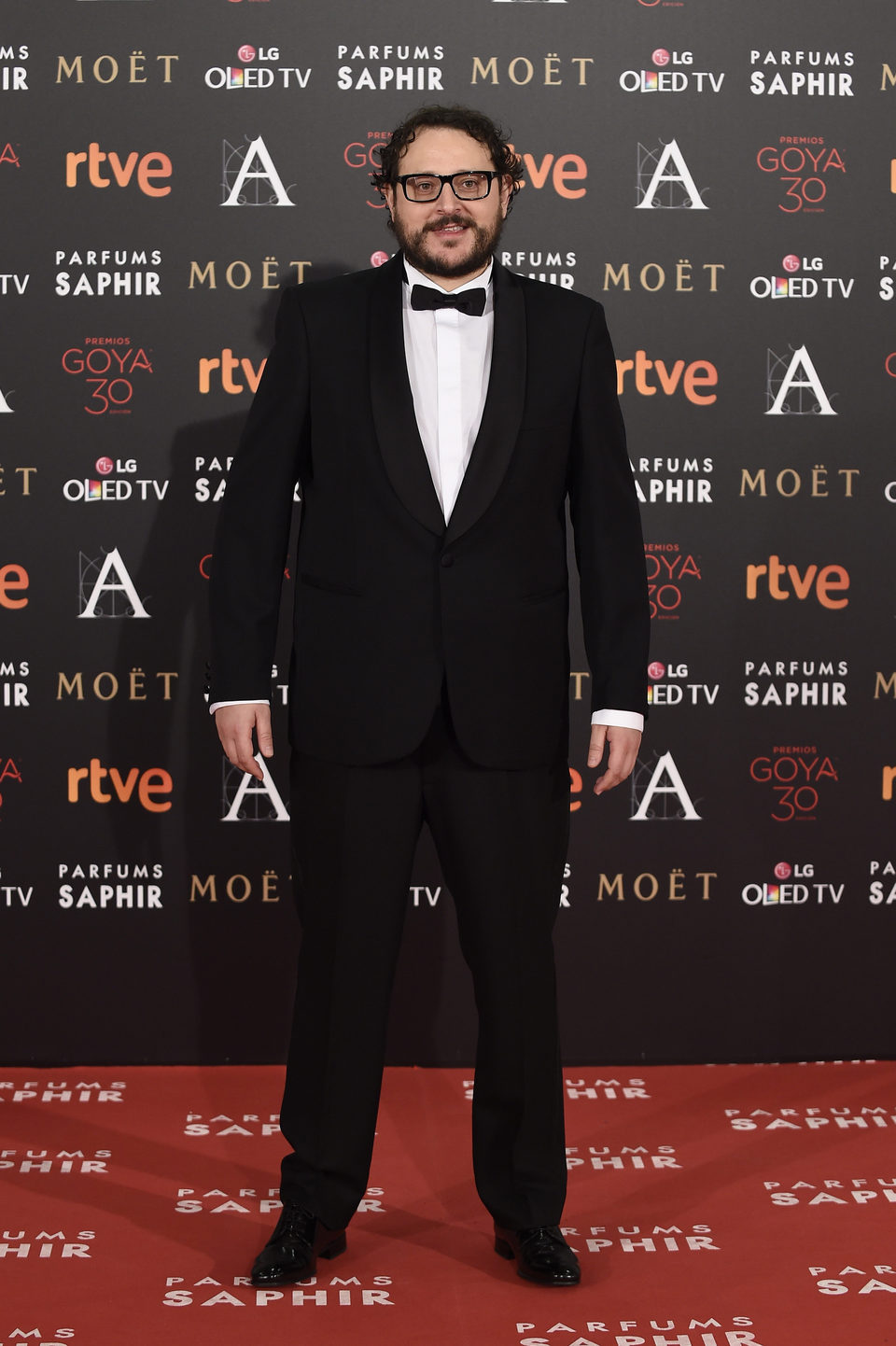 Dani de la Torre en la alfombra roja de los Premios Goya 2016