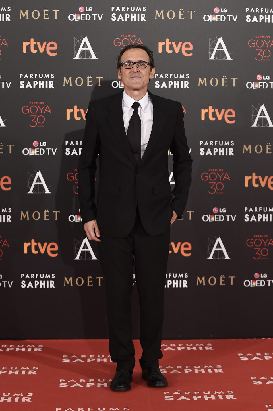 Alberto Iglesias en la alfombra roja de los Premios Goya 2016