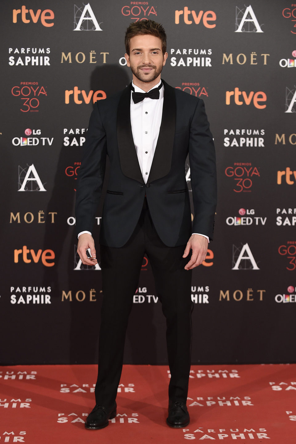 Pablo Alborán en la alfombra roja de los Premios Goya 2016