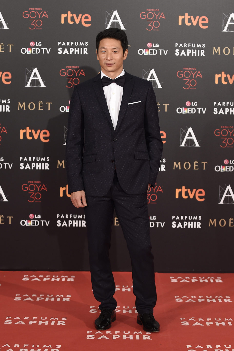 Alberto Jo Lee en la alfombra roja de los Premios Goya 2016