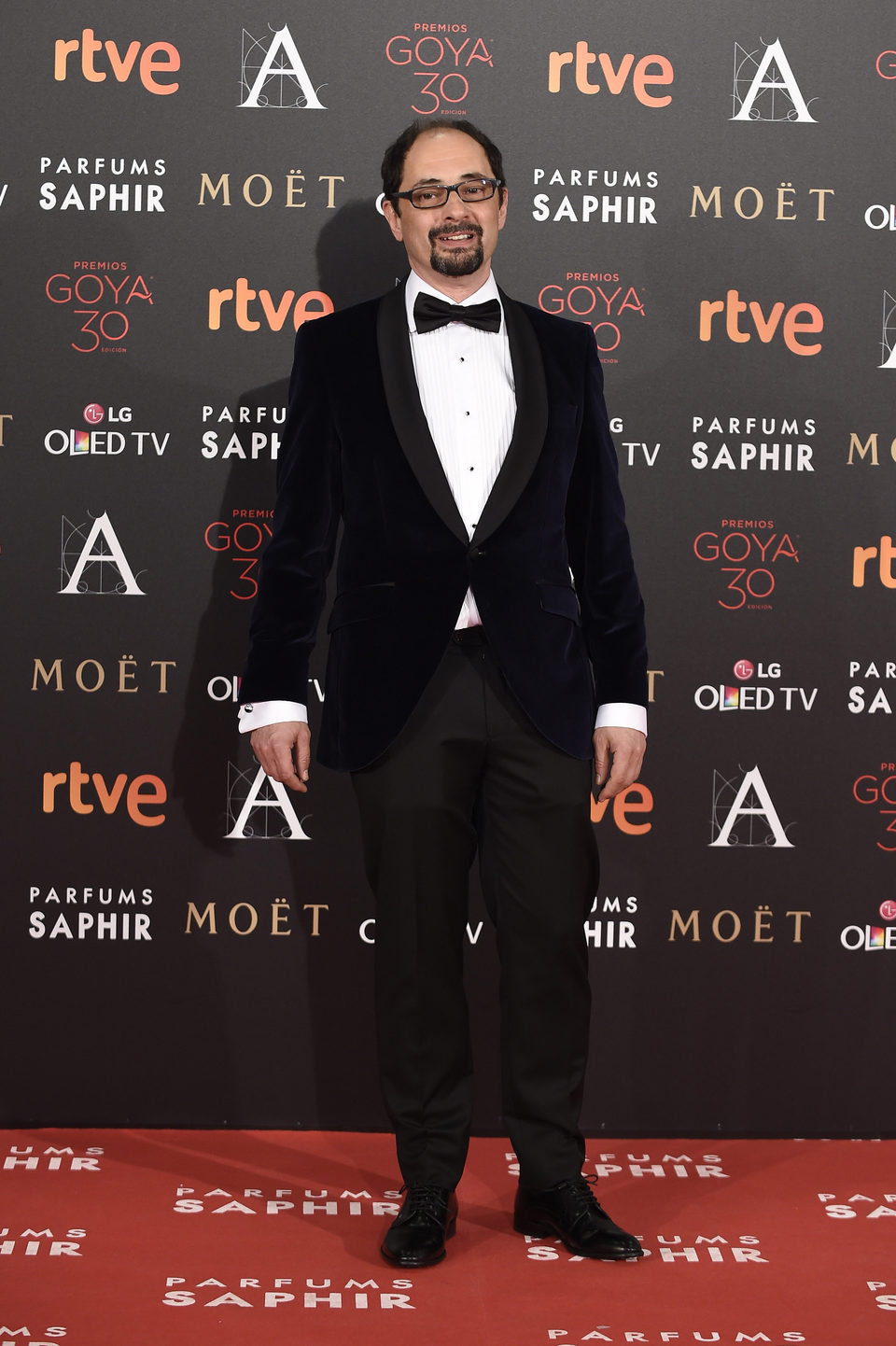 Jordi Sánchez en la alfombra roja de los Premios Goya 2016