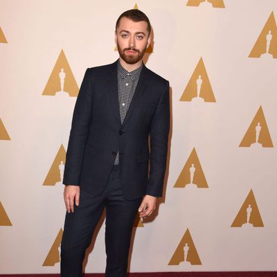 Sam Smith en la comida de nominados a los Oscar 2016