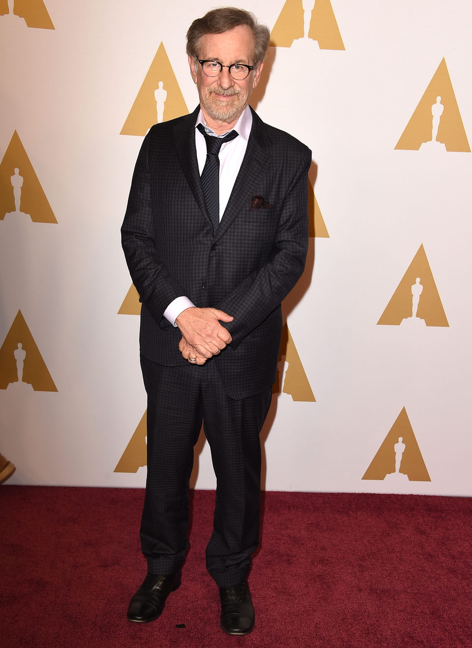 Steven Spielberg en la comida de nominados a los Oscar 2016