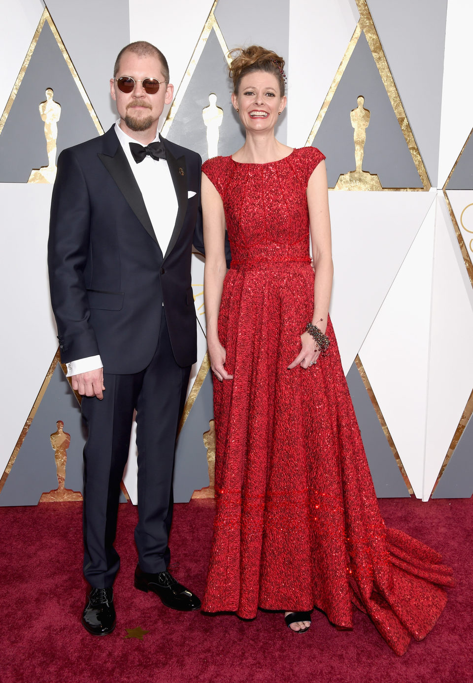 Eva von Bahr y Love Larson en la alfombra roja de los Oscar 2016