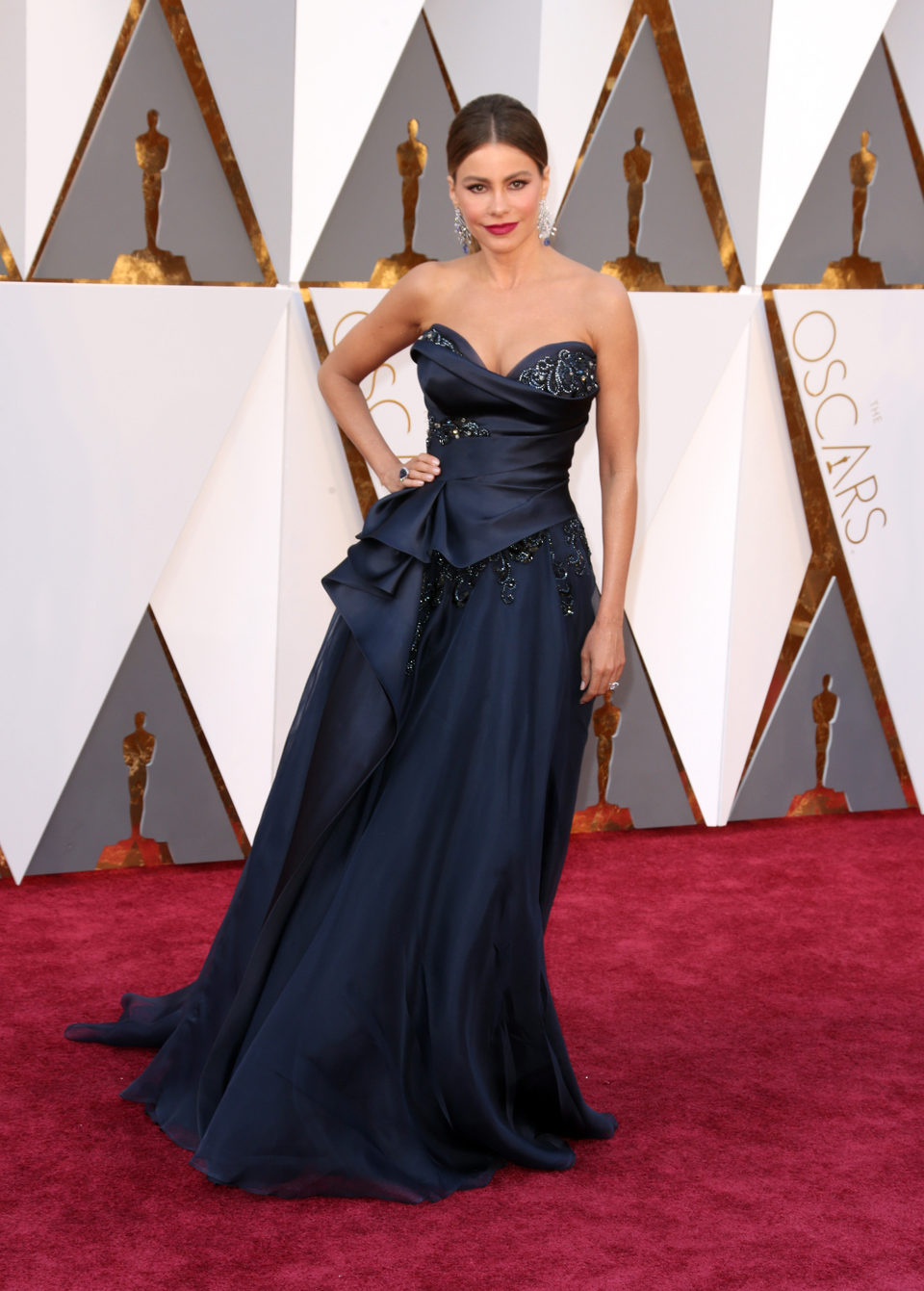 Sofia Vergara en la alfombra roja de los Oscar 2016