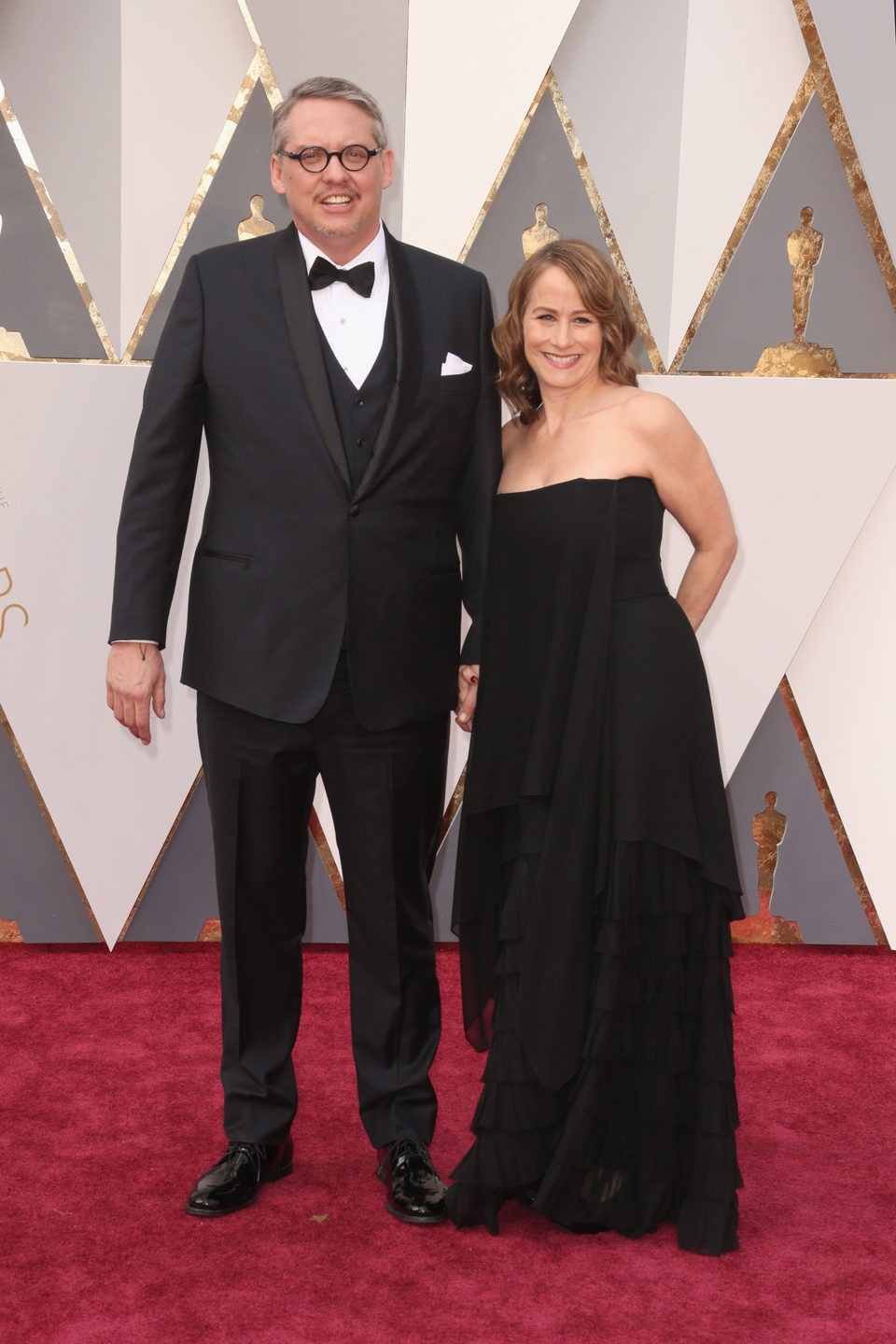 Adam McKay en la alfombra roja de los Oscar 2016