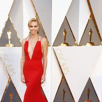 Charlize Theron en la alfombra roja de los Oscar 2016