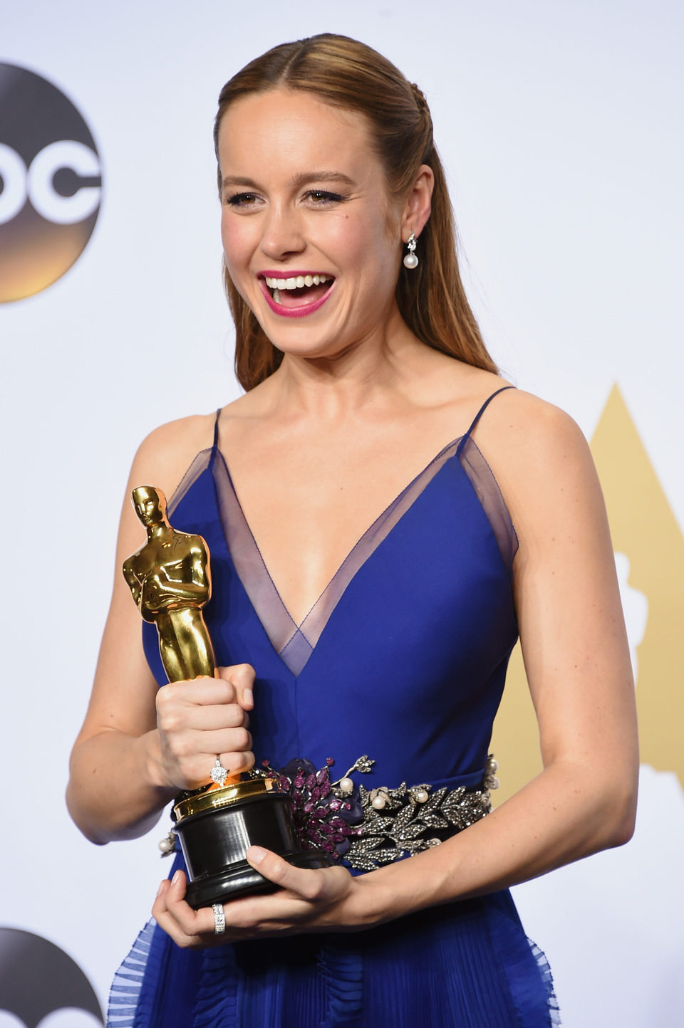 Brie Larson tras la ceremonia de los Oscar 2016