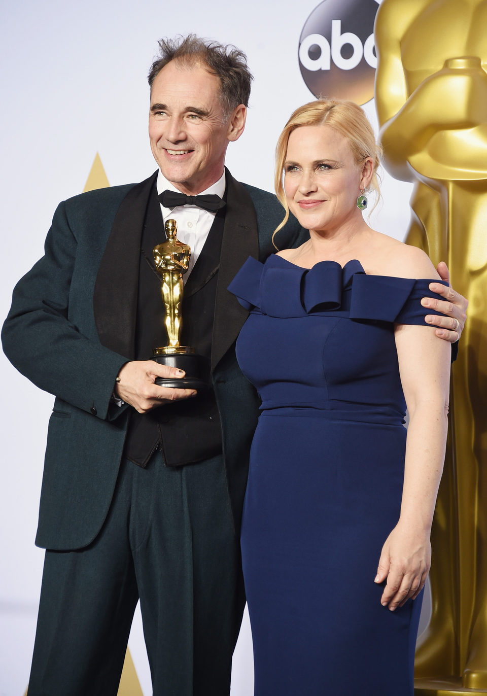 Mark Rylance y Patricia Arquette Oscars 2016