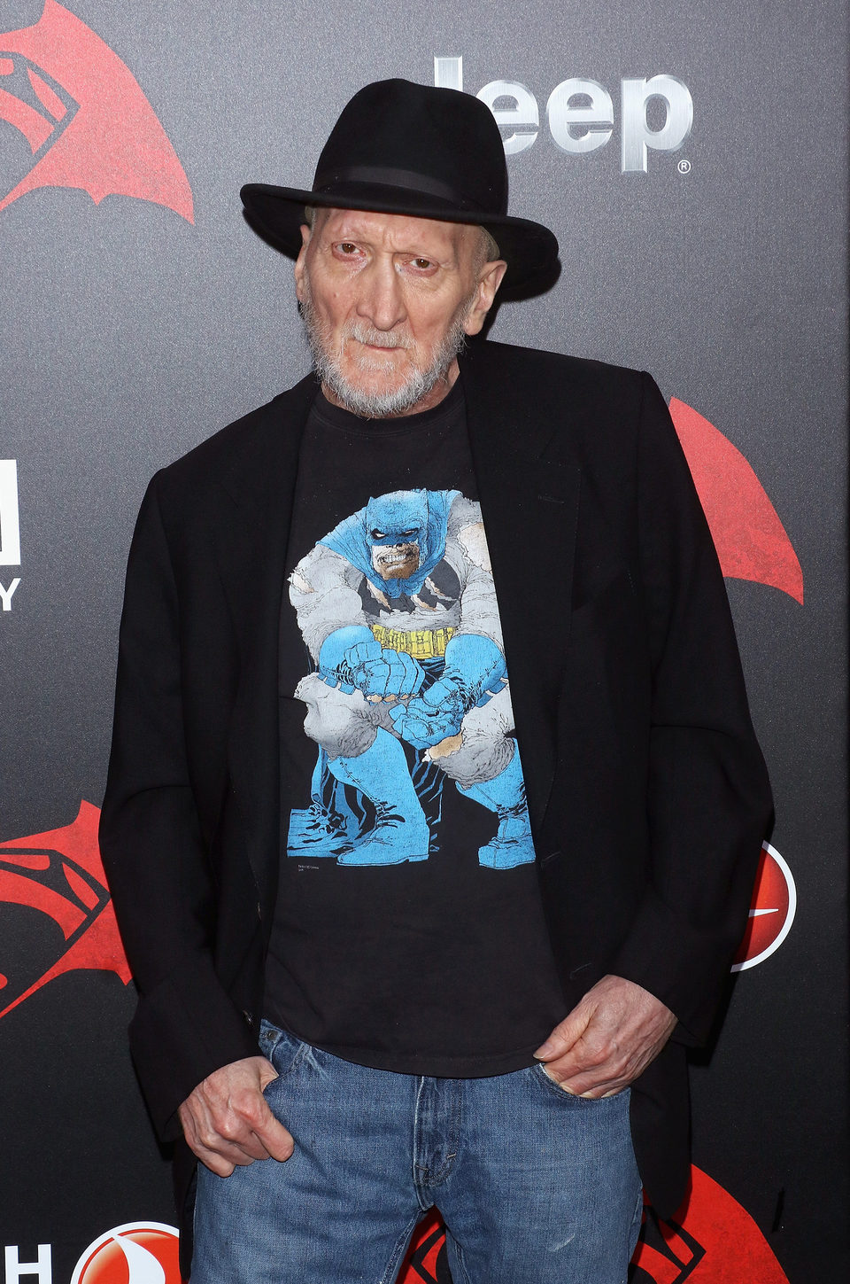 El cineasta Frank Miller en la premiere de 'Batman v Superman' en Nueva York