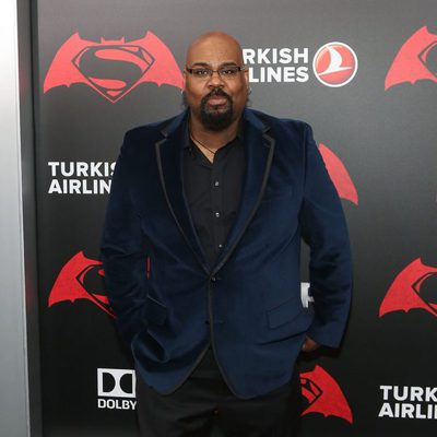 El actor James Monroe Iglehart en la premiere de 'Batman v Superman' en Nueva York