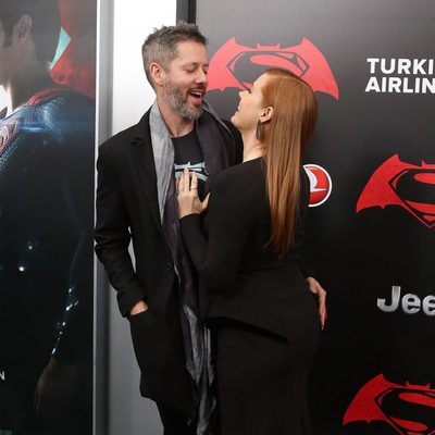 Darren Le Gallo y Amy Adams juntos en la premiere de 'Batman v Superman' en Nueva York