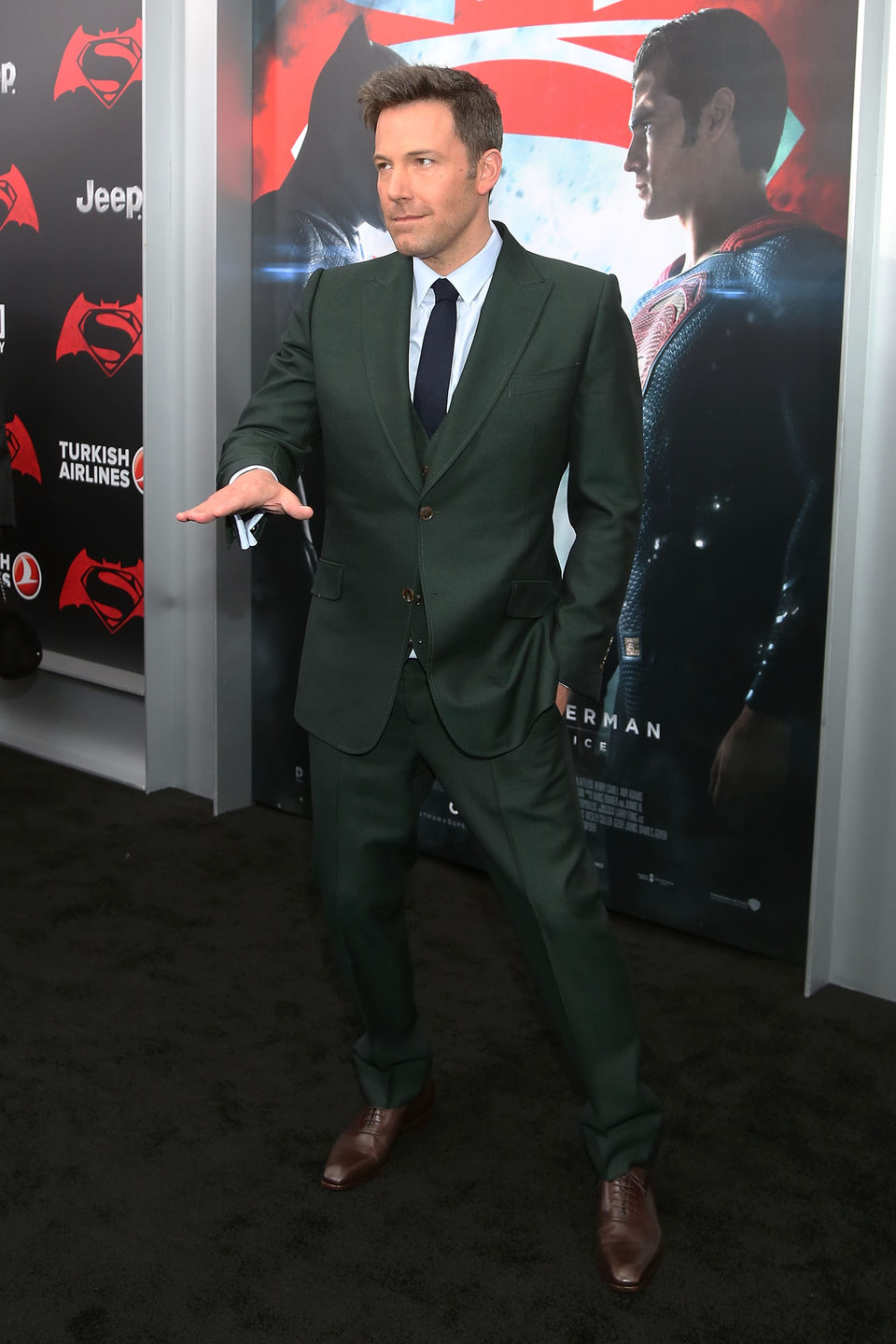 Ben Affleck en la premiere de 'Batman v Superman' en Nueva York