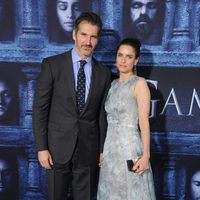 Amanda Peet y David Benioff en la premiere de la sexta temporada de 'Juego de Tronos'