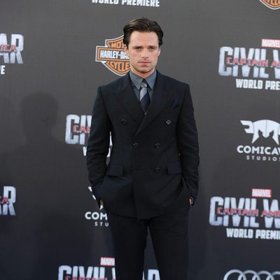 Sebastian Stan en la premiere mundial de 'Capitán América: Civil War'