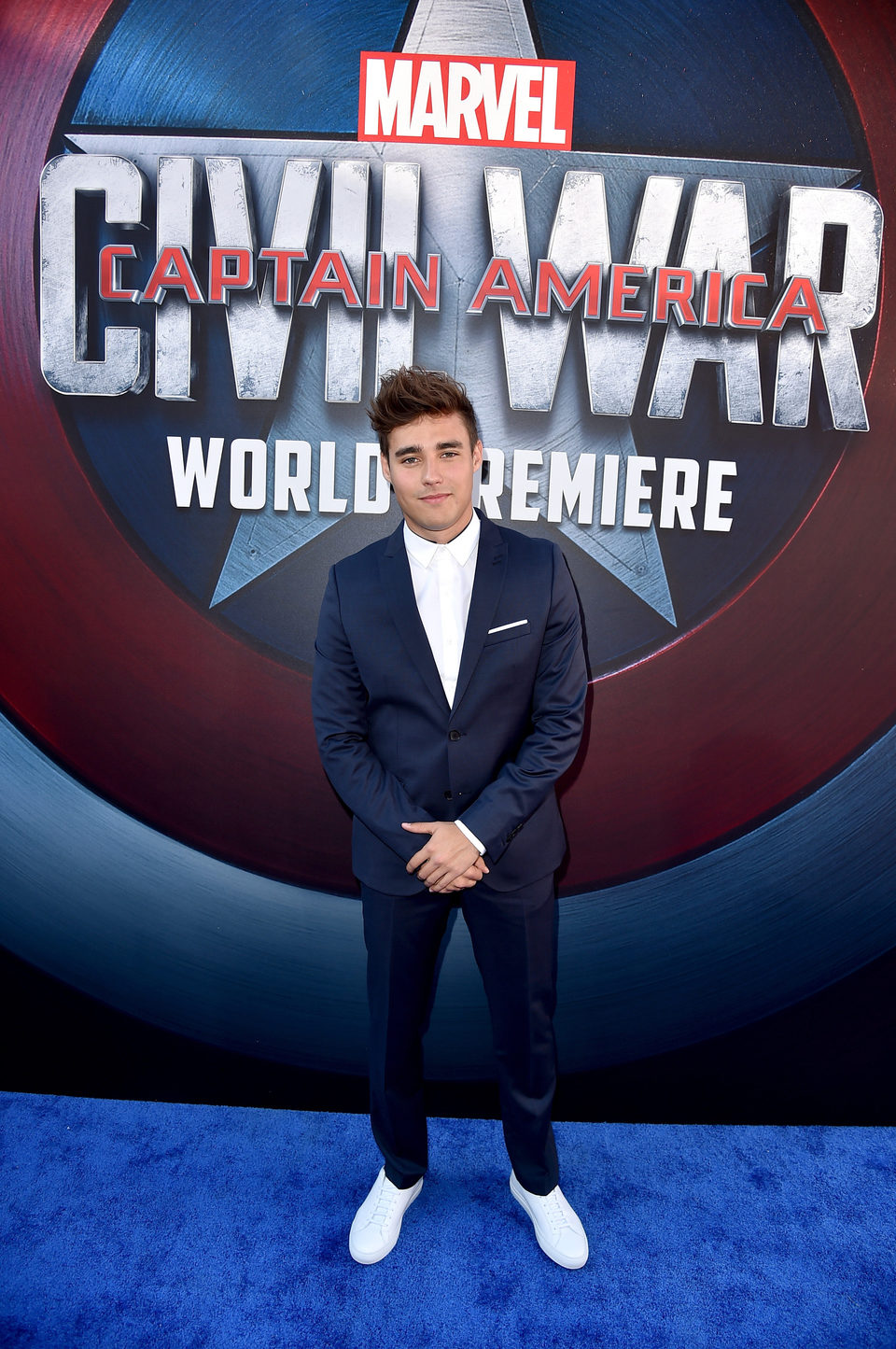 Jorge Blanco en la premiere mundial de 'Capitán América: Civil War'