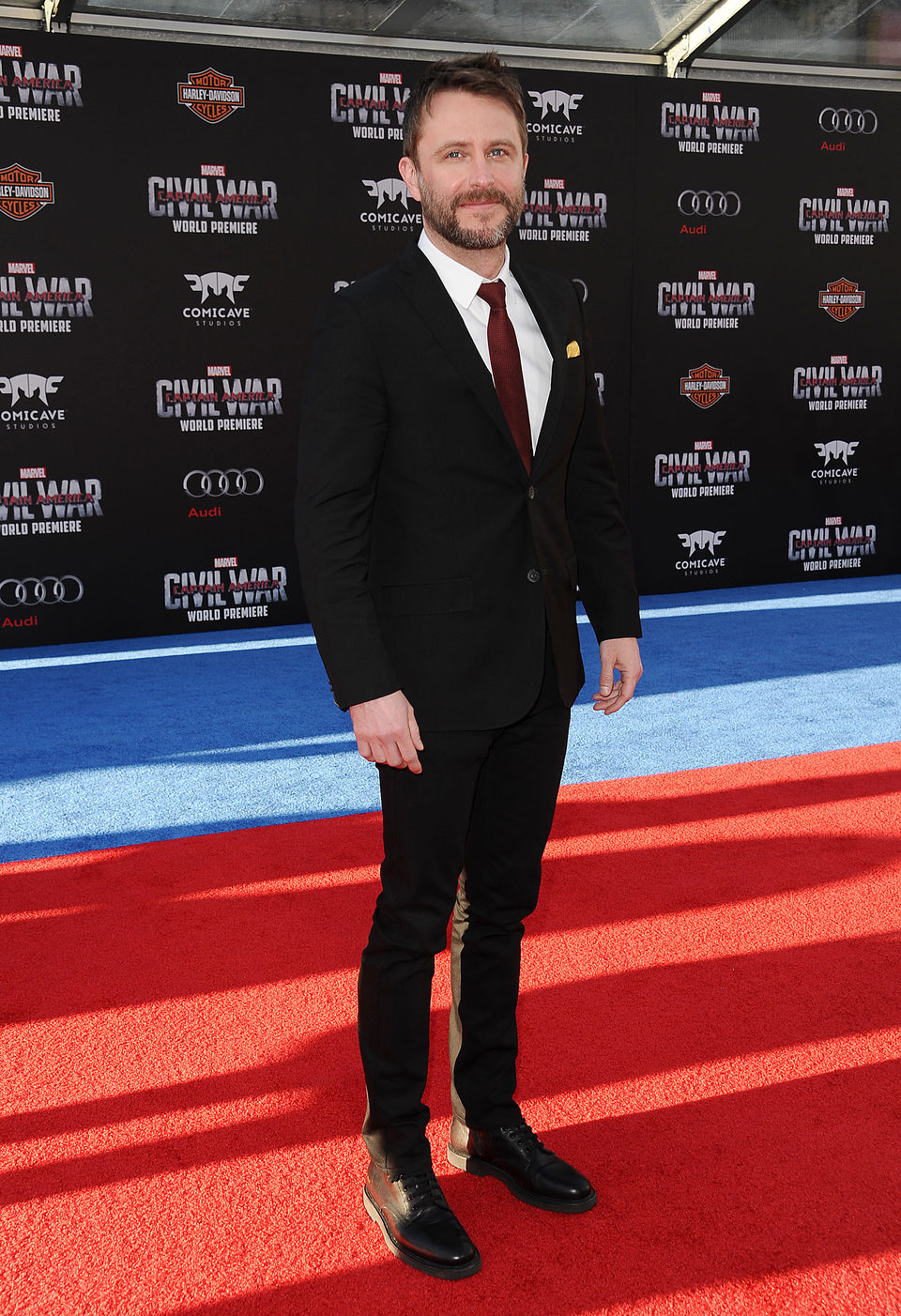 Chris Hardwick en la premiere mundial de 'Capitán América: Civil War'