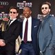 Chris Evans, Robert Downey Jr. y Anthony Mackie en la premiere mundial de 'Capitán América: Civil War'