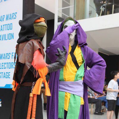 Cosplay del Joker y Tortugas Ninja Sith en la Star Wars Celebration 2016