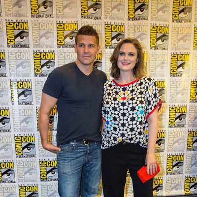 Emily Deschanel y David Boreanaz en la Comic-Con de San Diego 2016