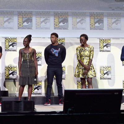 El reparto de 'Black Panther' en el panel de Marvel