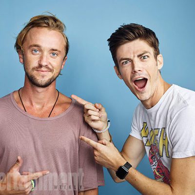 Grant Gustin y Tom Felton, 'The Flash'