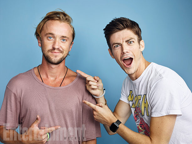 Grant Gustin y Tom Felton, 'The Flash'