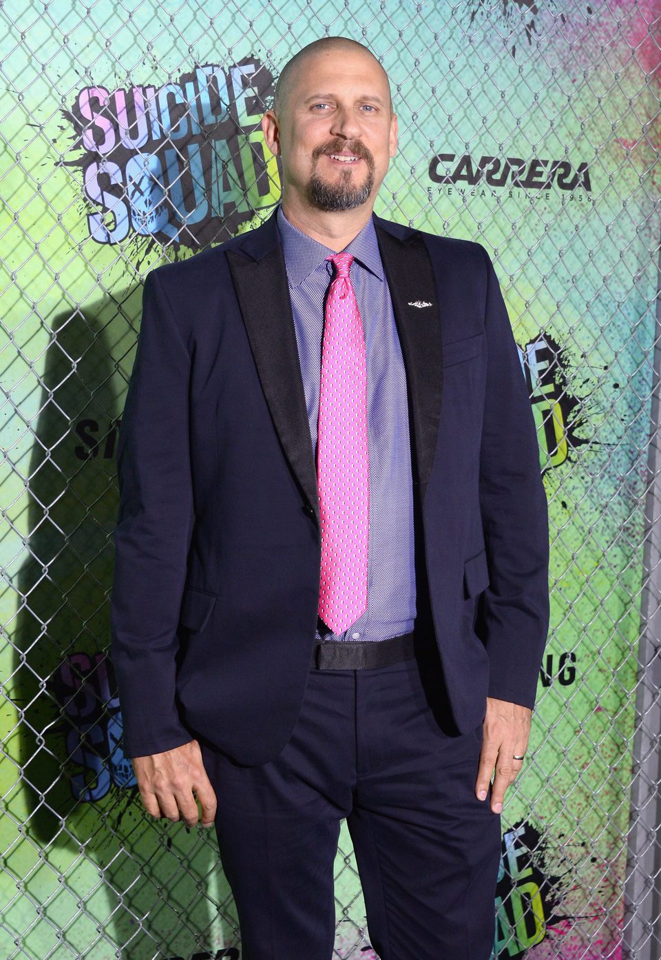 David Ayer en la premiere mundial de 'Escuadrón Suicida'