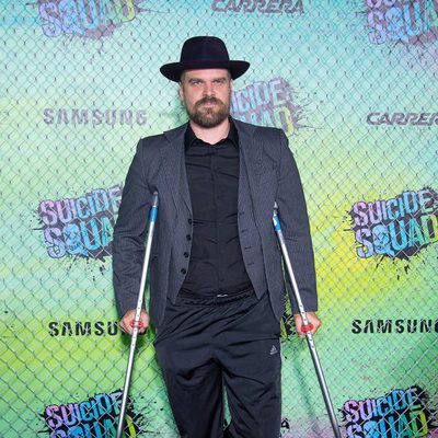 David Harbour en la premiere mundial de 'Escuadrón Suicida'