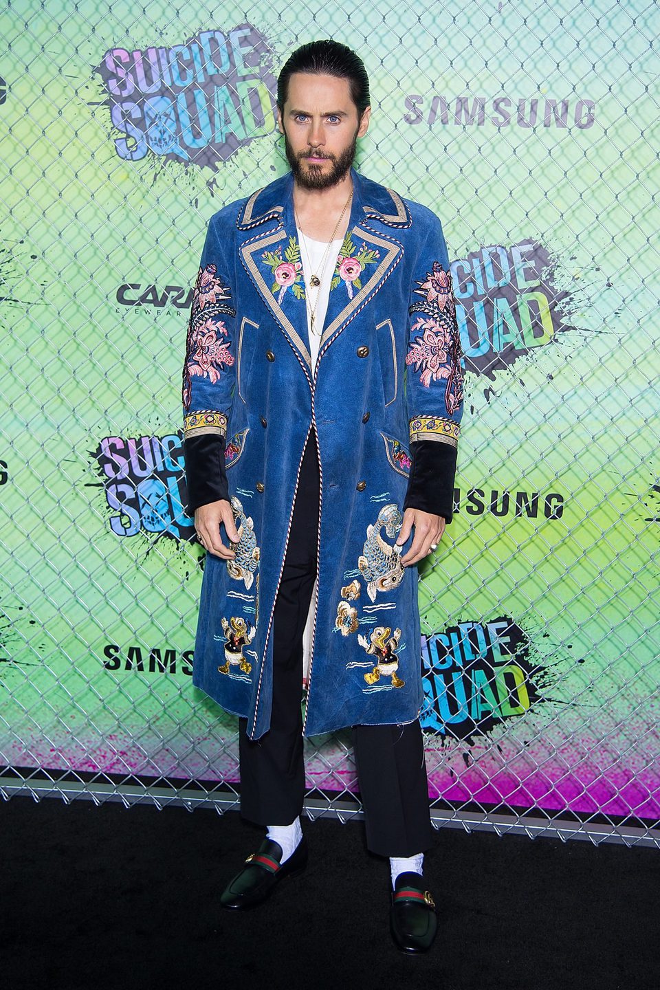 Jared Leto en la premiere mundial de 'Escuadrón Suicida'