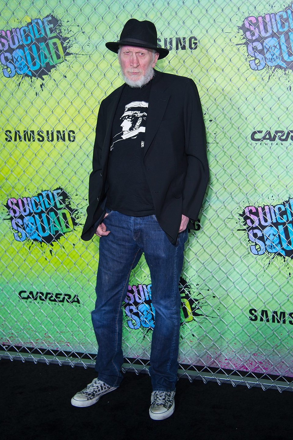 Frank Miller en la premiere mundial de 'Escuadrón Suicida'