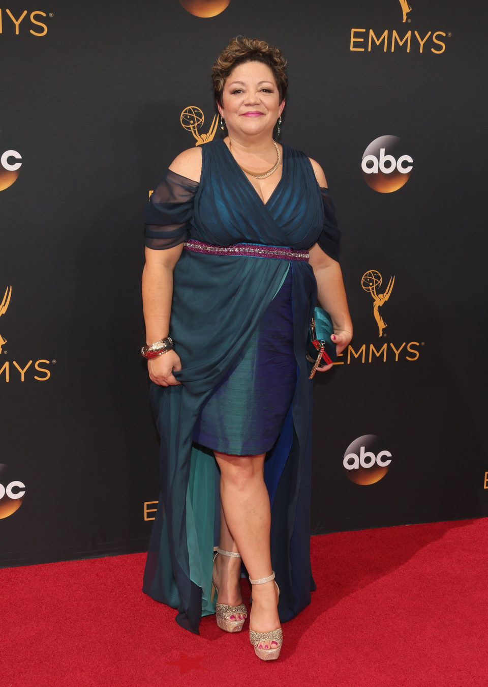 Sol Miranda en la alfombra roja de los Emmy 2016