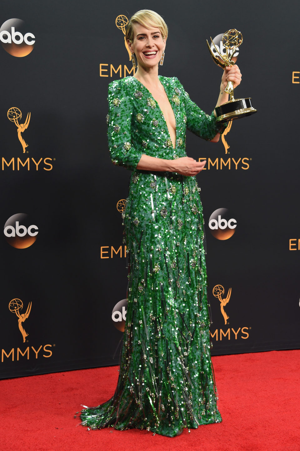 Sarah Paulson tras la ceremonia de los Emmy 2016