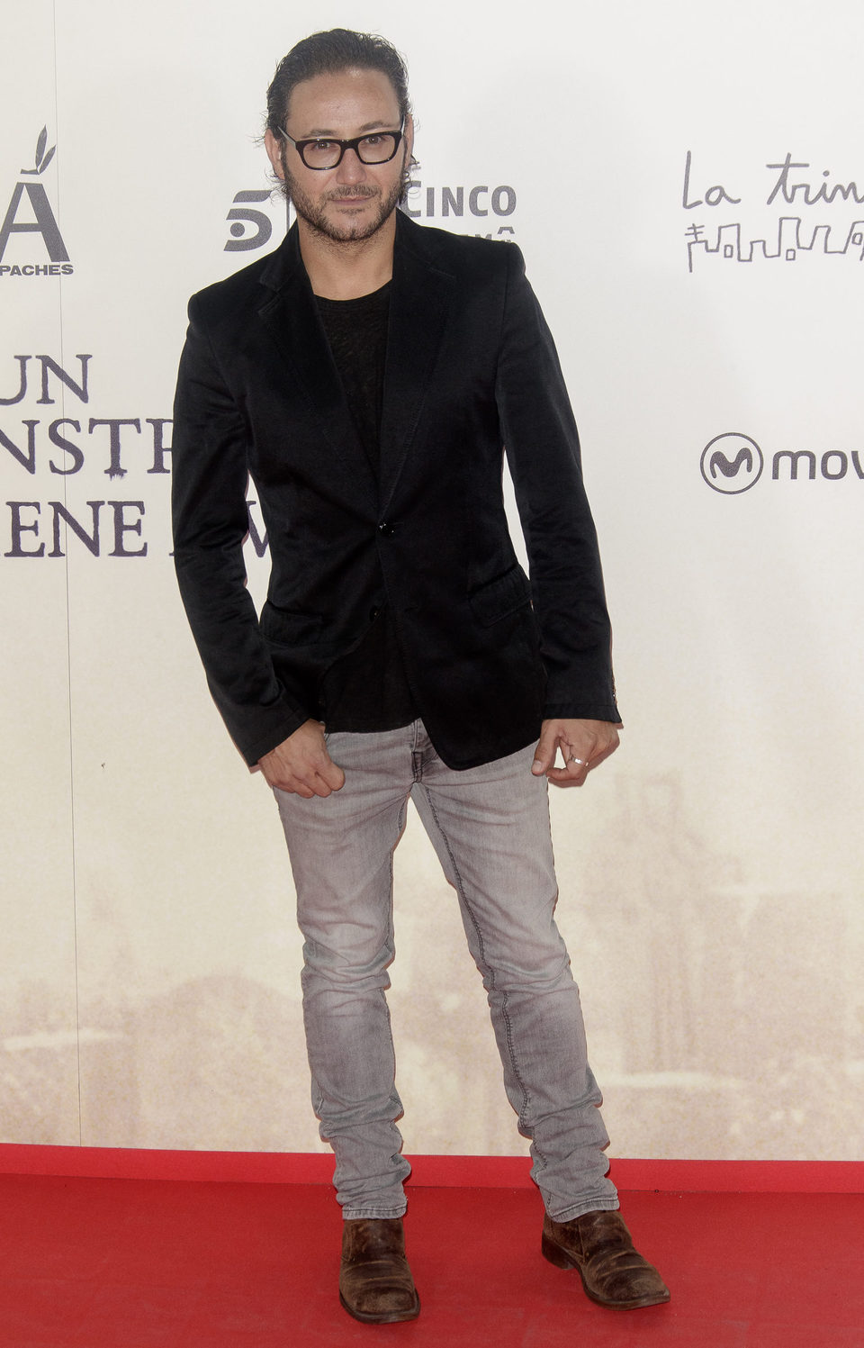 Carlos Santos en la premiere de 'Un monstruo viene a verme'