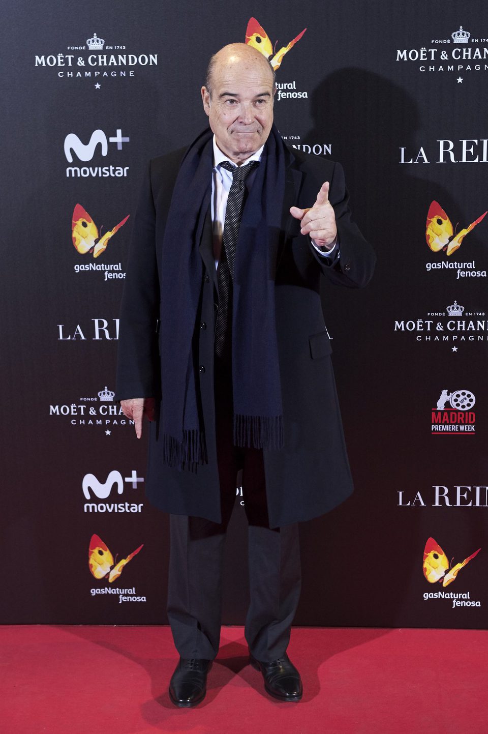 Antonio Resines, uno de los protagonistas de 'La reina de España', en la premiere de la película