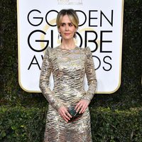 Sarah Paulson en la alfombra roja de los Globos de Oro 2017