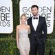 Chris Hemsworth y Elsa Pataky posan en la alfombra roja de los Globos de Oro 2017