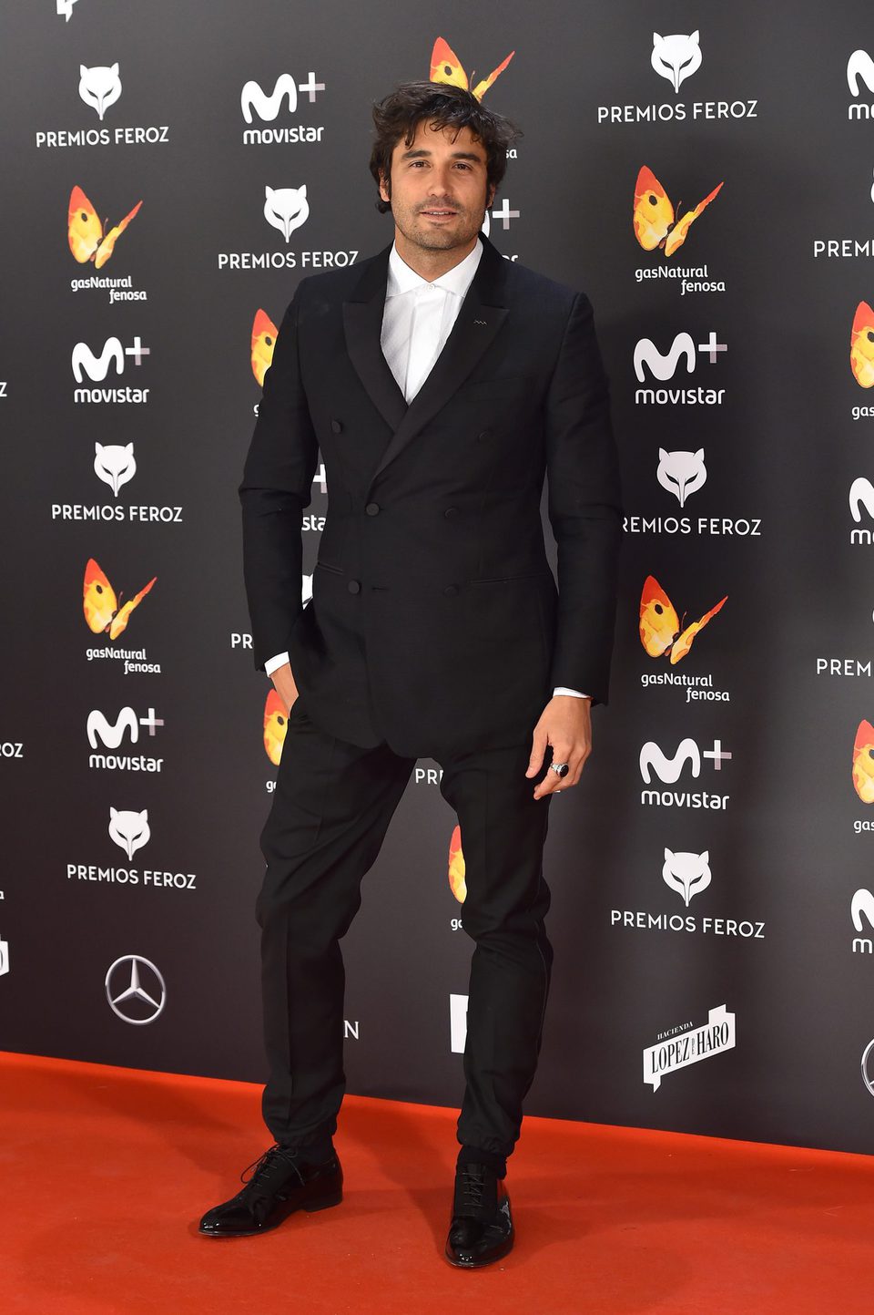 Alex García en la alfombra roja de los Premios Feroz 2017