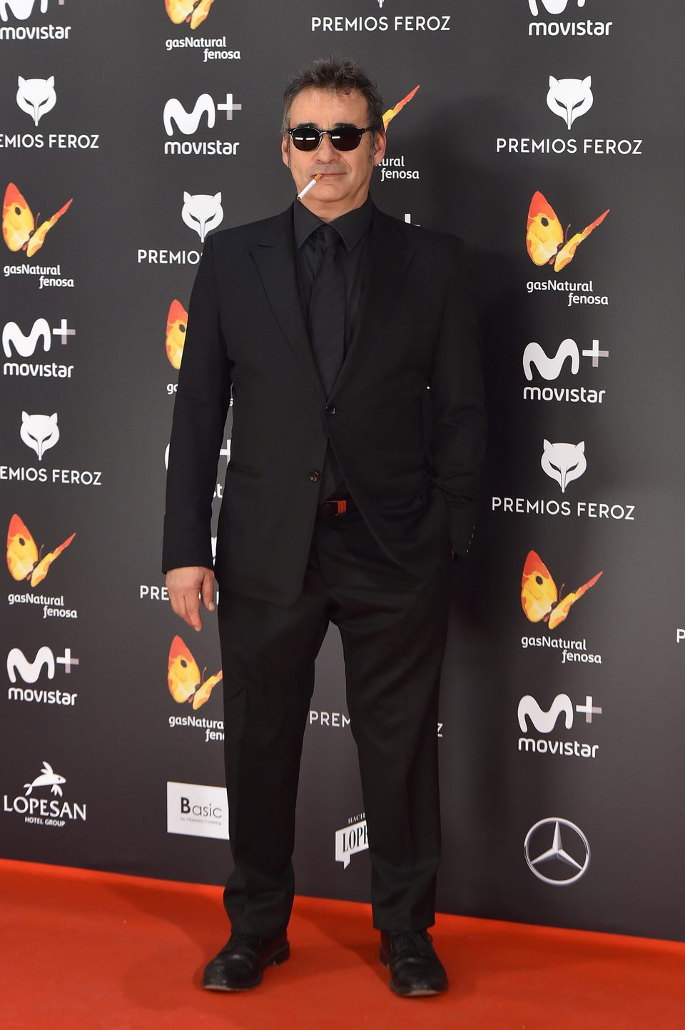 Eduard Fernández en la alfombra roja de los Premios Feroz 2017